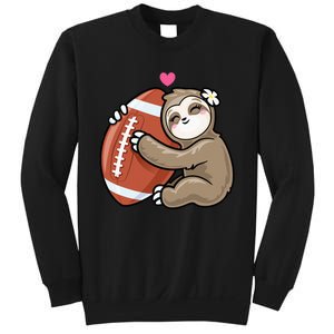 Cute Football Sloth Love American Football Sweatshirt