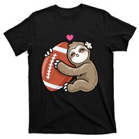 Cute Football Sloth Love American Football T-Shirt