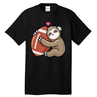 Cute Football Sloth Love American Football Tall T-Shirt