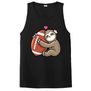 Cute Football Sloth Love American Football PosiCharge Competitor Tank