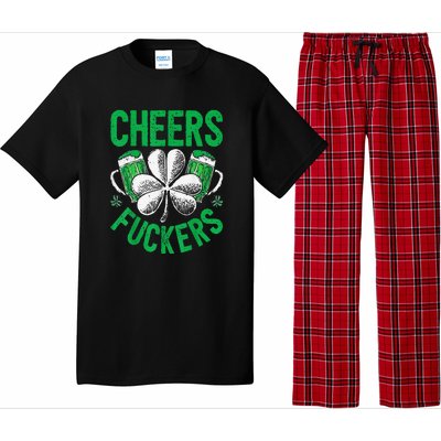 Cheers Fuckers St Patricks Day Beer Drinking Pajama Set