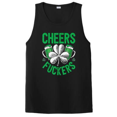 Cheers Fuckers St Patricks Day Beer Drinking PosiCharge Competitor Tank