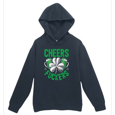 Cheers Fuckers St Patricks Day Beer Drinking Urban Pullover Hoodie