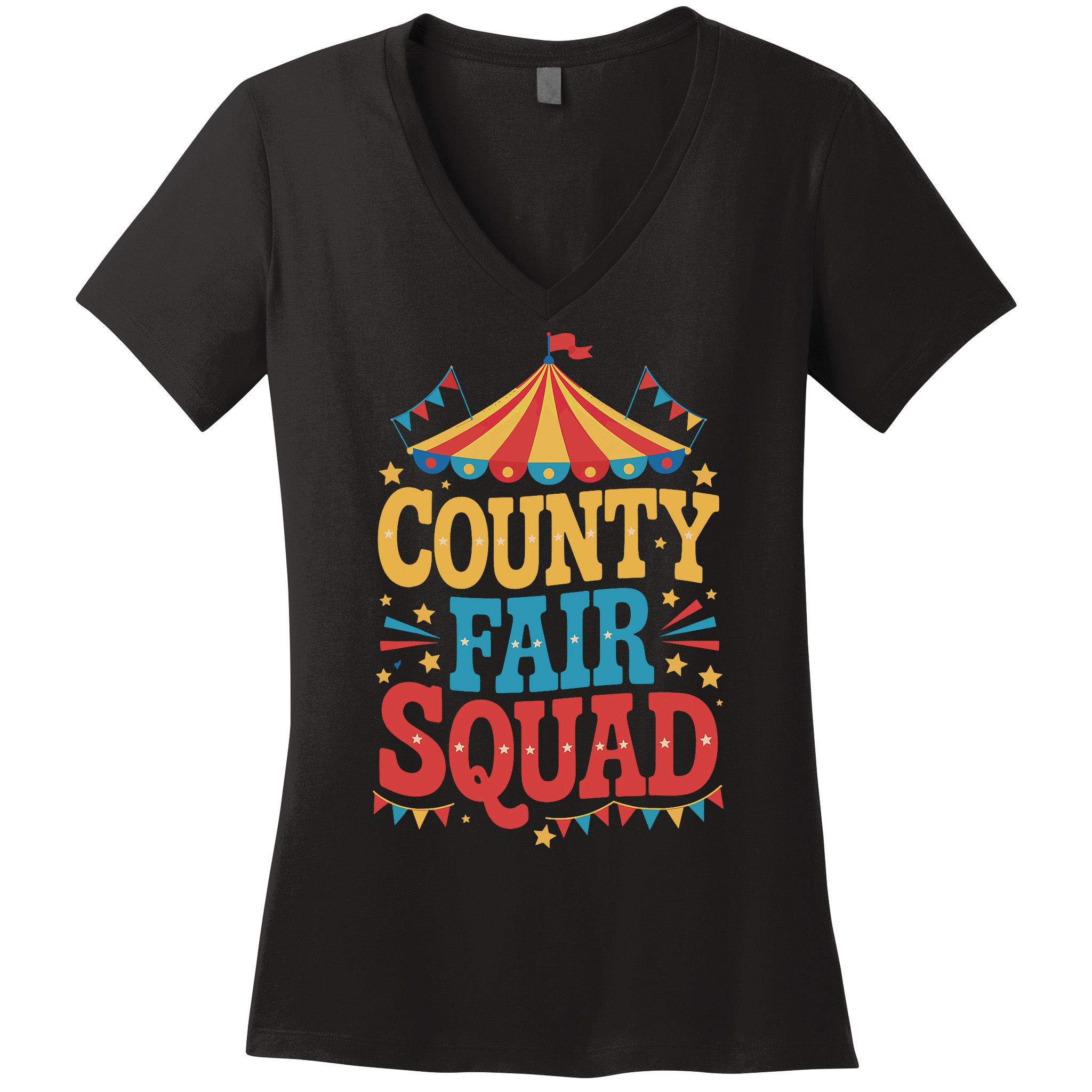 County Fair Squad Women's V-Neck T-Shirt