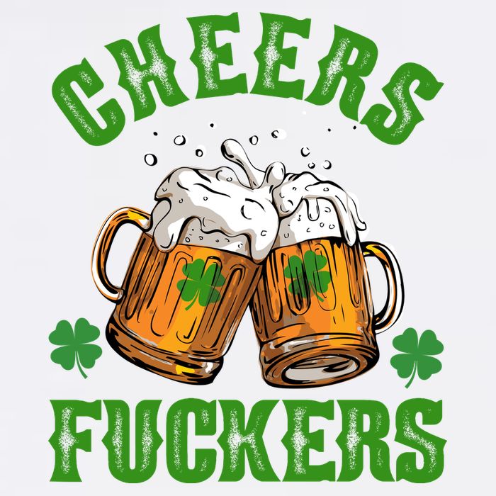 Cheers Fuckers St Patrick's Day Beers Festive Cooling Performance Crew T-Shirt