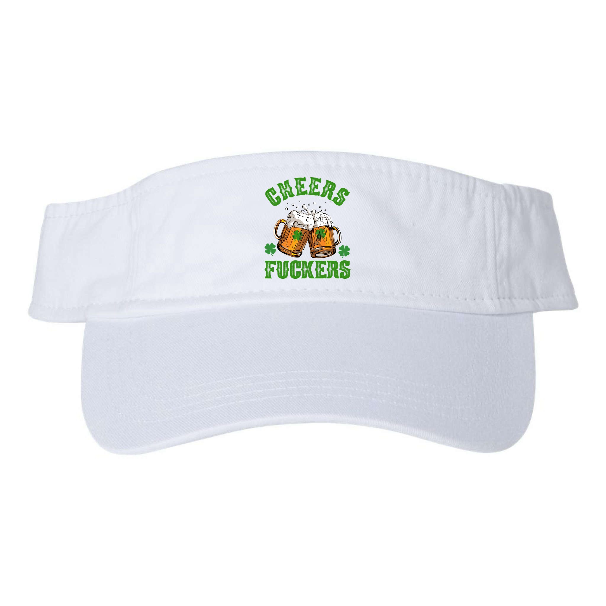 Cheers Fuckers St Patrick's Day Beers Festive Visor