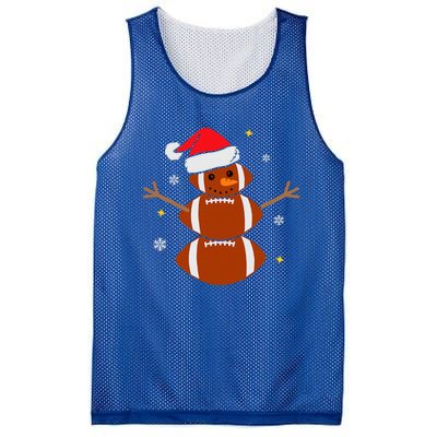 Christmas Football Snowman Football Christmas  Mesh Reversible Basketball Jersey Tank