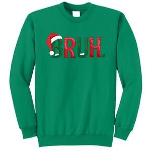 Christmas Funny Saying Bruh Meme Matching Xmas Gift Sweatshirt