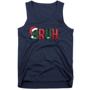 Christmas Funny Saying Bruh Meme Matching Xmas Gift Tank Top