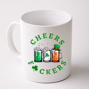 Cheers Fuckers St Patricks Day Ireland Beer Drinking Mugs Gift Coffee Mug