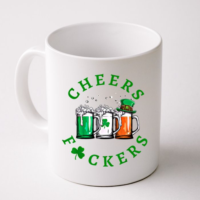 Cheers Fuckers St Patricks Day Ireland Beer Drinking Mugs Gift Coffee Mug