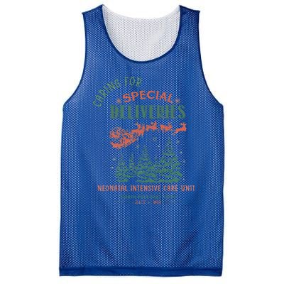 Caring For Special Deliveries Nicu Nurse Christmas Mesh Reversible Basketball Jersey Tank