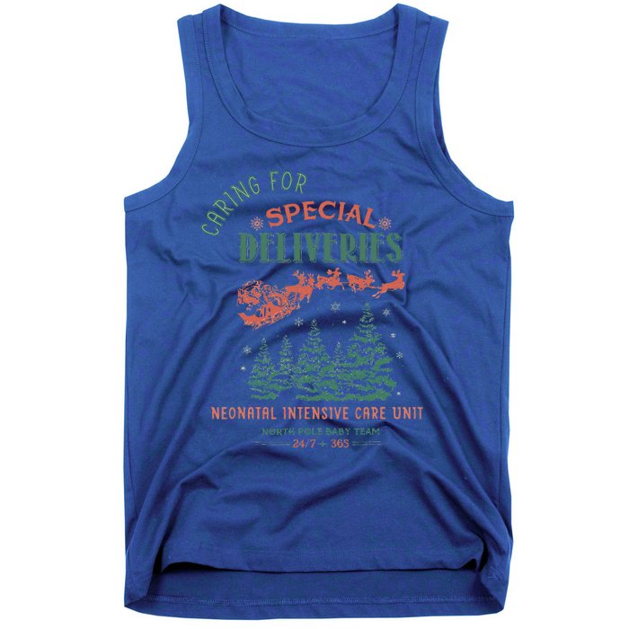 Caring For Special Deliveries Nicu Nurse Christmas Tank Top