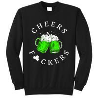 Cheers Fckers St Patricks Day Women Beer Drinking Sweatshirt