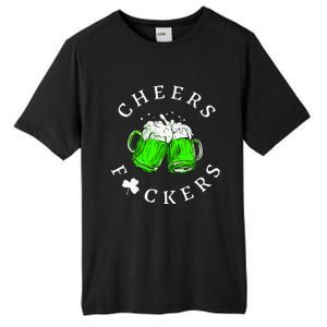 Cheers Fckers St Patricks Day Women Beer Drinking Tall Fusion ChromaSoft Performance T-Shirt