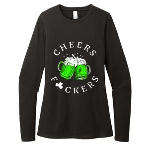 Cheers Fckers St Patricks Day Women Beer Drinking Womens CVC Long Sleeve Shirt