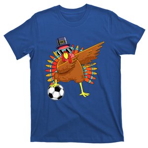 Cute Funny Soccer Thanksgiving Dabbing Turkey Dab  T-Shirt