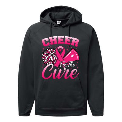 Cheer For Sport Breast Cancer Awareness Cheerleader Performance Fleece Hoodie