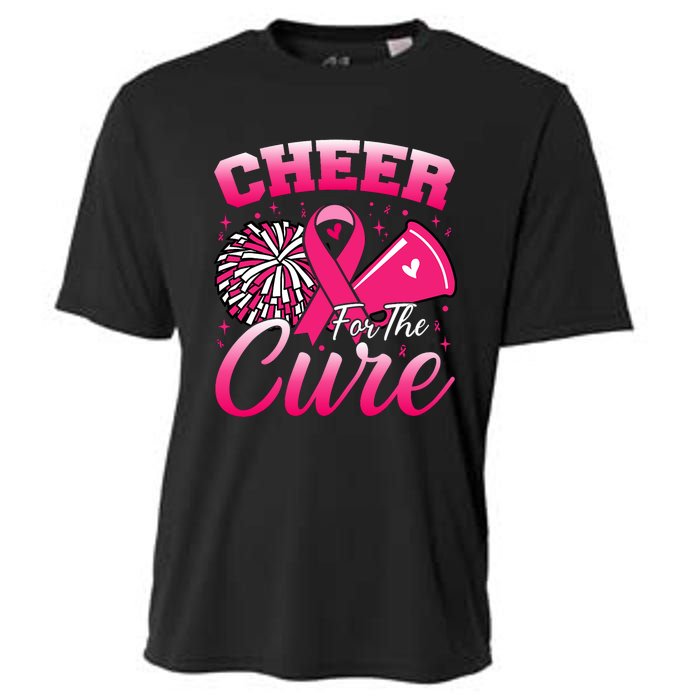 Cheer For Sport Breast Cancer Awareness Cheerleader Cooling Performance Crew T-Shirt