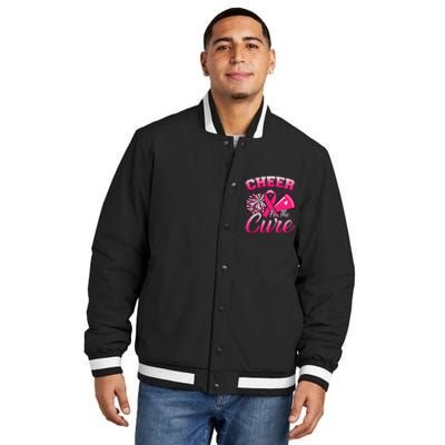 Cheer For Sport Breast Cancer Awareness Cheerleader Insulated Varsity Jacket