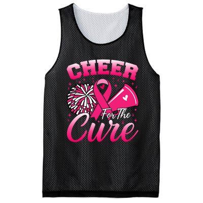 Cheer For Sport Breast Cancer Awareness Cheerleader Mesh Reversible Basketball Jersey Tank