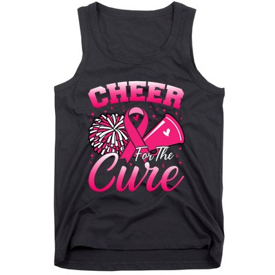 Cheer For Sport Breast Cancer Awareness Cheerleader Tank Top