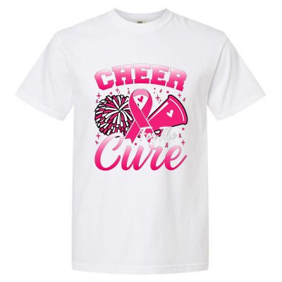 Cheer For Sport Breast Cancer Awareness Cheerleader Garment-Dyed Heavyweight T-Shirt