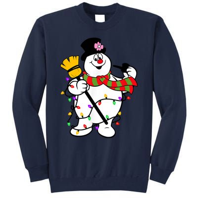 Cute Frosty Snowman Funny Christmas Snowmen Gifts For Family Tall Sweatshirt