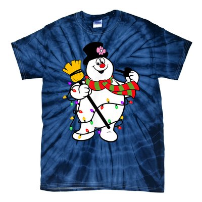 Cute Frosty Snowman Funny Christmas Snowmen Gifts For Family Tie-Dye T-Shirt