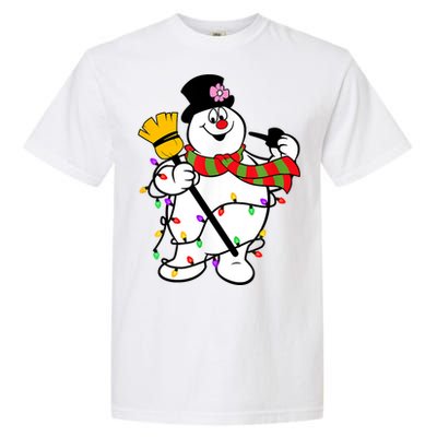 Cute Frosty Snowman Funny Christmas Snowmen Gifts For Family Garment-Dyed Heavyweight T-Shirt