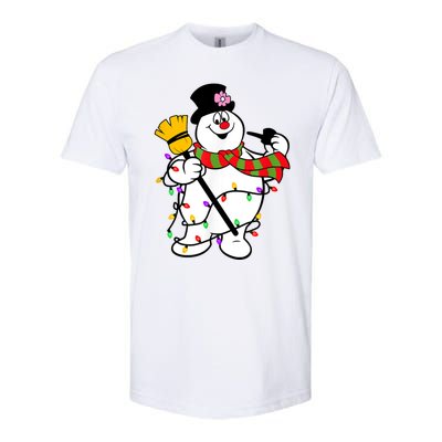 Cute Frosty Snowman Funny Christmas Snowmen Gifts For Family Softstyle® CVC T-Shirt