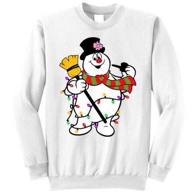 Cute Frosty Snowman Funny Christmas Snowmen Gifts For Family Sweatshirt