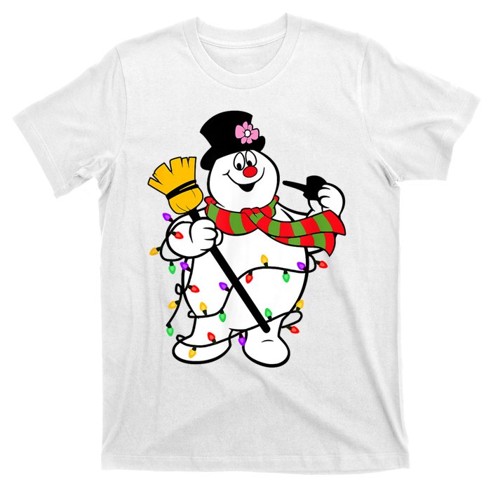 Cute Frosty Snowman Funny Christmas Snowmen Gifts For Family T-Shirt