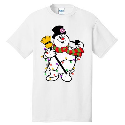 Cute Frosty Snowman Funny Christmas Snowmen Gifts For Family Tall T-Shirt