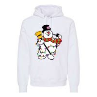 Cute Frosty Snowman Funny Christmas Snowmen Gifts For Family Premium Hoodie