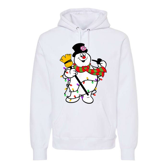 Cute Frosty Snowman Funny Christmas Snowmen Gifts For Family Premium Hoodie