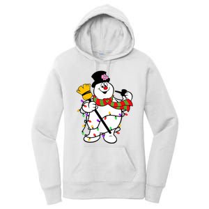 Cute Frosty Snowman Funny Christmas Snowmen Gifts For Family Women's Pullover Hoodie