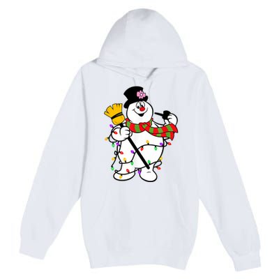 Cute Frosty Snowman Funny Christmas Snowmen Gifts For Family Premium Pullover Hoodie