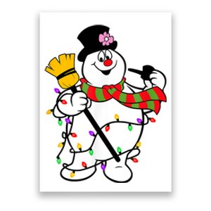 Cute Frosty Snowman Funny Christmas Snowmen Gifts For Family Poster