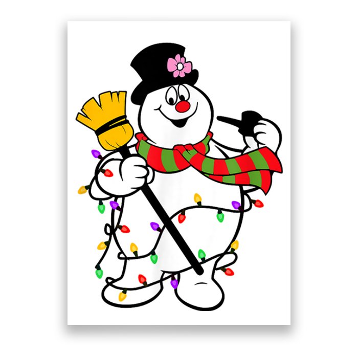 Cute Frosty Snowman Funny Christmas Snowmen Gifts For Family Poster