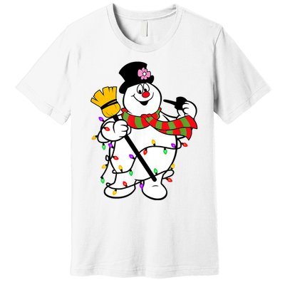 Cute Frosty Snowman Funny Christmas Snowmen Gifts For Family Premium T-Shirt