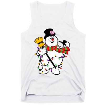 Cute Frosty Snowman Funny Christmas Snowmen Gifts For Family Tank Top