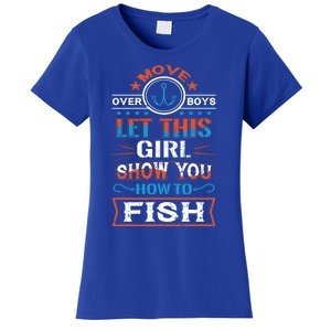 Cute Fisher Summer Family Vacation Camping Fishing Gift Women's T-Shirt