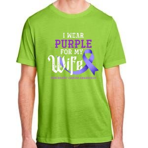 Cancer Fight Support Husband Gift Pancreatic Cancer Funny Gift Adult ChromaSoft Performance T-Shirt