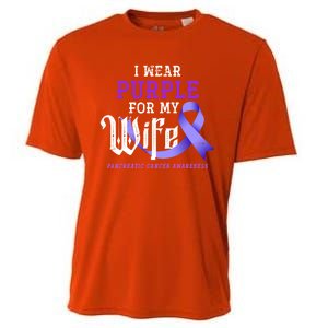 Cancer Fight Support Husband Gift Pancreatic Cancer Funny Gift Cooling Performance Crew T-Shirt