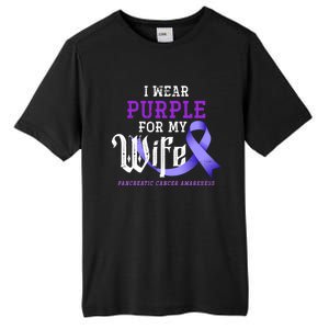 Cancer Fight Support Husband Gift Pancreatic Cancer Funny Gift Tall Fusion ChromaSoft Performance T-Shirt