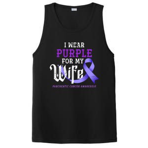 Cancer Fight Support Husband Gift Pancreatic Cancer Funny Gift PosiCharge Competitor Tank