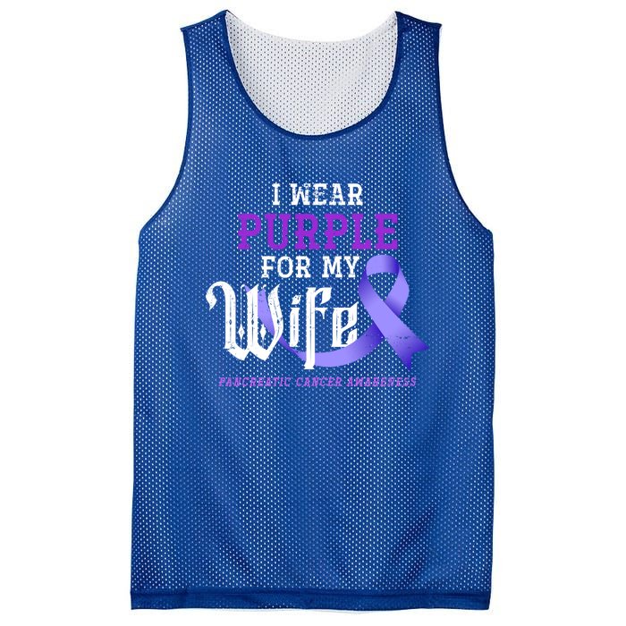 Cancer Fight Support Husband Gift Pancreatic Cancer Funny Gift Mesh Reversible Basketball Jersey Tank