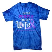 Cancer Fight Support Husband Gift Pancreatic Cancer Funny Gift Tie-Dye T-Shirt