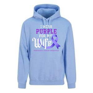 Cancer Fight Support Husband Gift Pancreatic Cancer Funny Gift Unisex Surf Hoodie